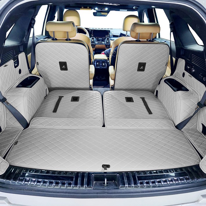 비비키 프리미엄 풀커버 트렁크매트, 더뉴 쏘렌토 MQ4 가솔린  하이브리드 6인승 2023년, 샌드베이지