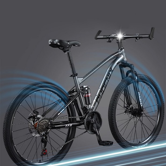 코브렉스 프리미엄 MTB 자전거 마운틴 산악 바이크 출퇴근 성인 남녀공용 오프로드, 1개, 174cm, 메탈그레이27단