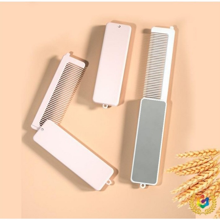 휴대용 접이식 빗 거울 세트