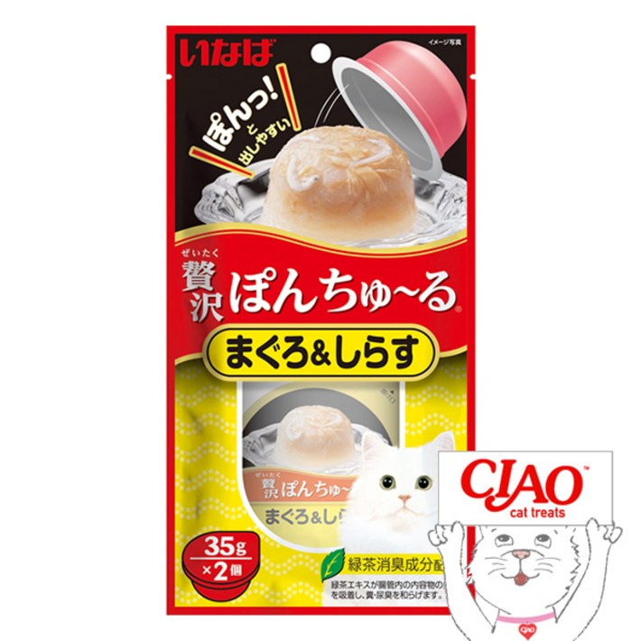 이나바 제이타크 챠오 퐁츄르 고양이간식, 1개, 70g, TSC42 참치치어