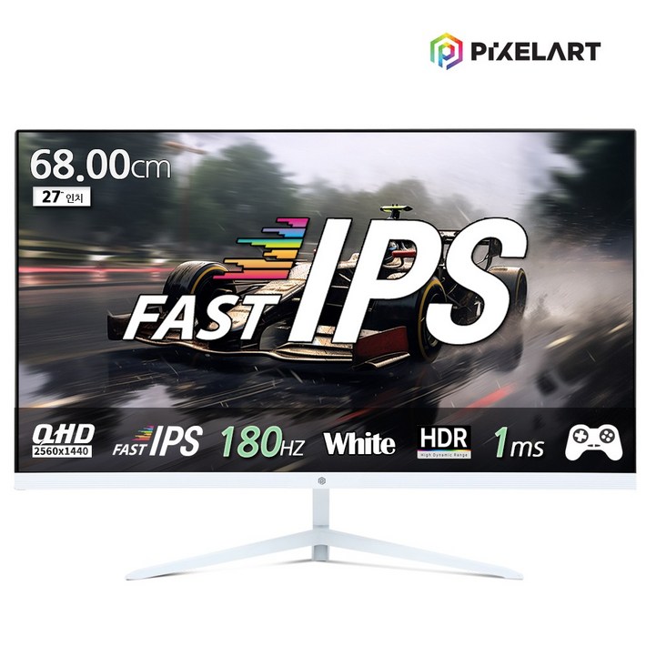 픽셀아트 PIXELART PAQ2718W 화이트 무결점 QHD 180Hz FastIPS 게이밍 모니터, 68cm, PAQ2718W