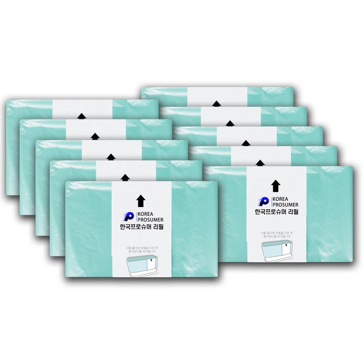 한국프로슈머리필 매직캔호환 리필봉투 220250280 10P 옵션선택 기저귀 쓰레기봉투
