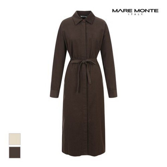 마레몬떼마레몬떼 벨티드 셔츠 롱원피스MMOP78D0684517 854249