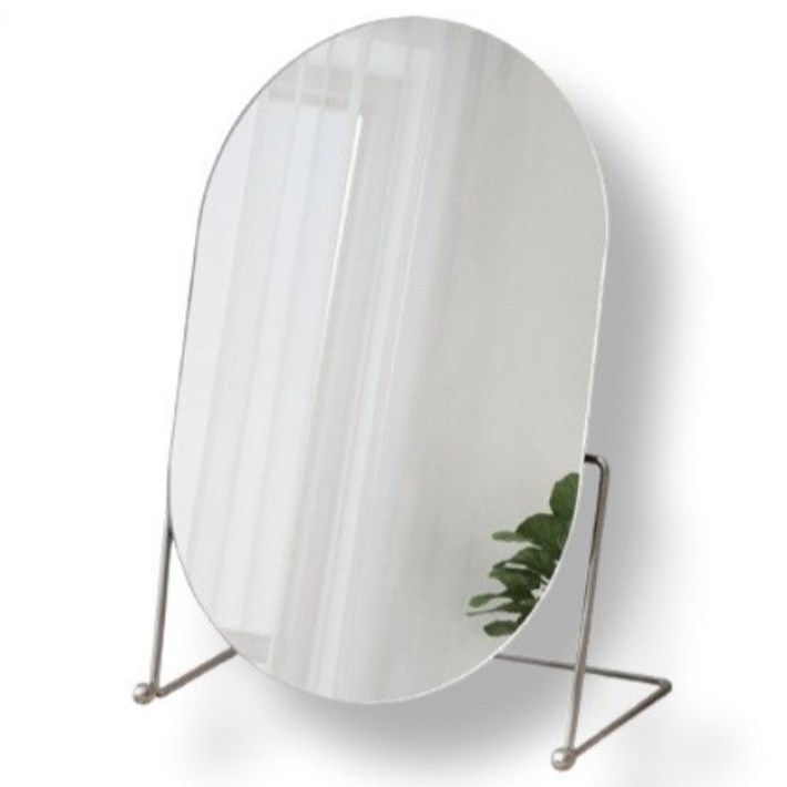 만만템 탁상 거울 화장 각도조절 메탈 화장 스탠드 모던킹