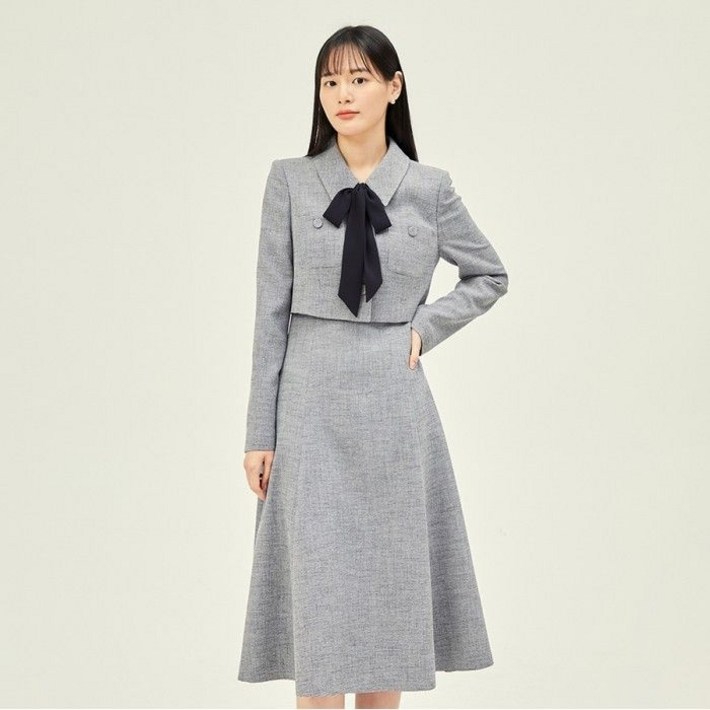 JJ지고트 타이넥 재킷 플레어 원피스 GP9A0OP801 7708781