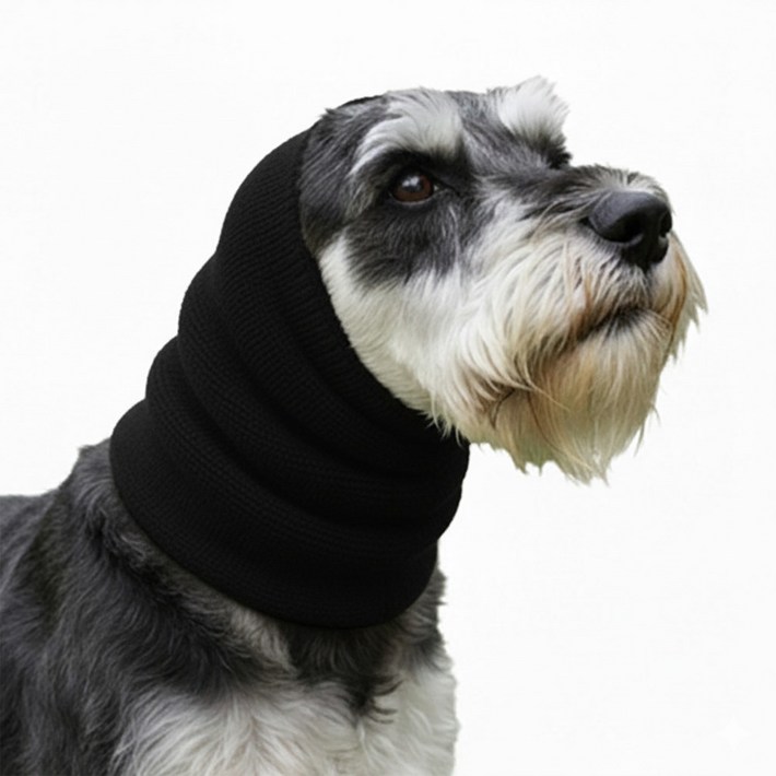 디마펫 코지이어 반려동물 강아지 고양이 진정밴드, 1개, 블랙