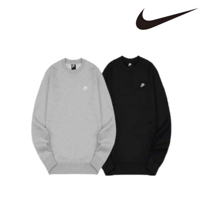 나이키 맨투맨 NSW 프렌치테리 클럽 나이키맨투맨 면 라운드넥 긴팔티 남성 남자 여성 여자 남여공용 맨투맨티 커플 트레이닝 데일리 긴팔 티셔츠 상의 나이키긴팔