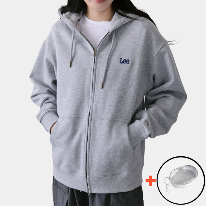 국내매장판 리 LEE 후드집업 스몰 트위치 로고 SMTL 아우터 자켓  파우치 증정