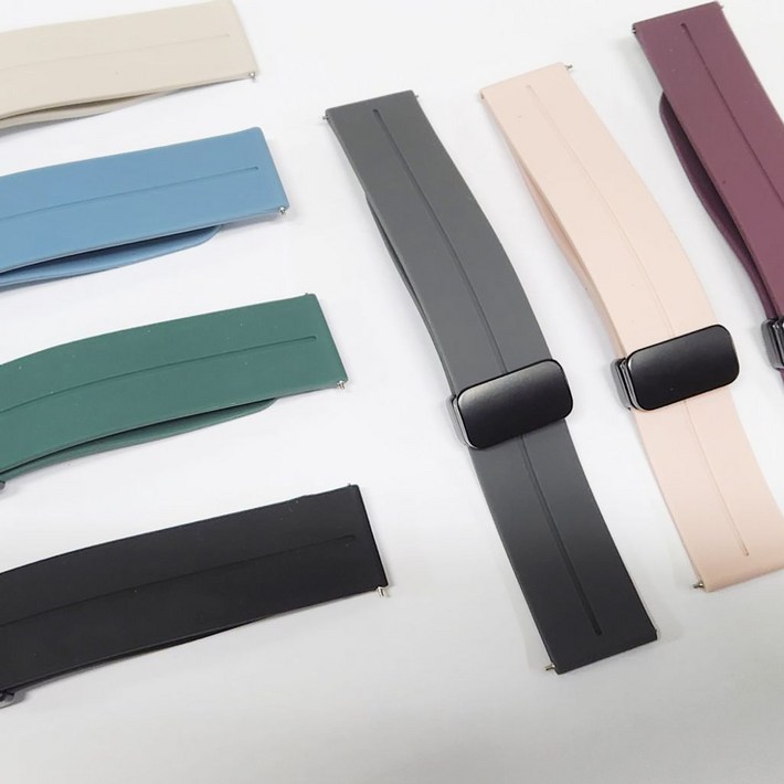 갤럭시워치액티브2 디버클 마그네틱 실리콘밴드 스트랩 40mm 44mm호환 상품