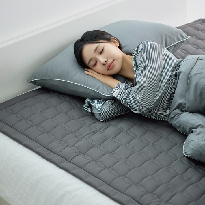 한일의료기 26년형 전자파없는 탄소 카본 원적외선 전기장판, 차콜, 싱글슈퍼싱글