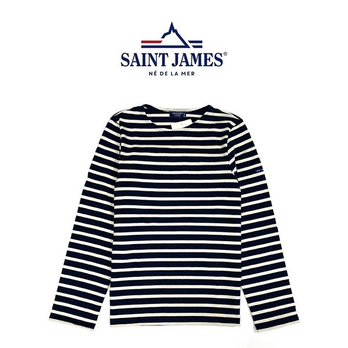 세인트제임스 메르디앙 모던 긴팔티셔츠 마린에크루 네이비아이보리 SAINT JAMES