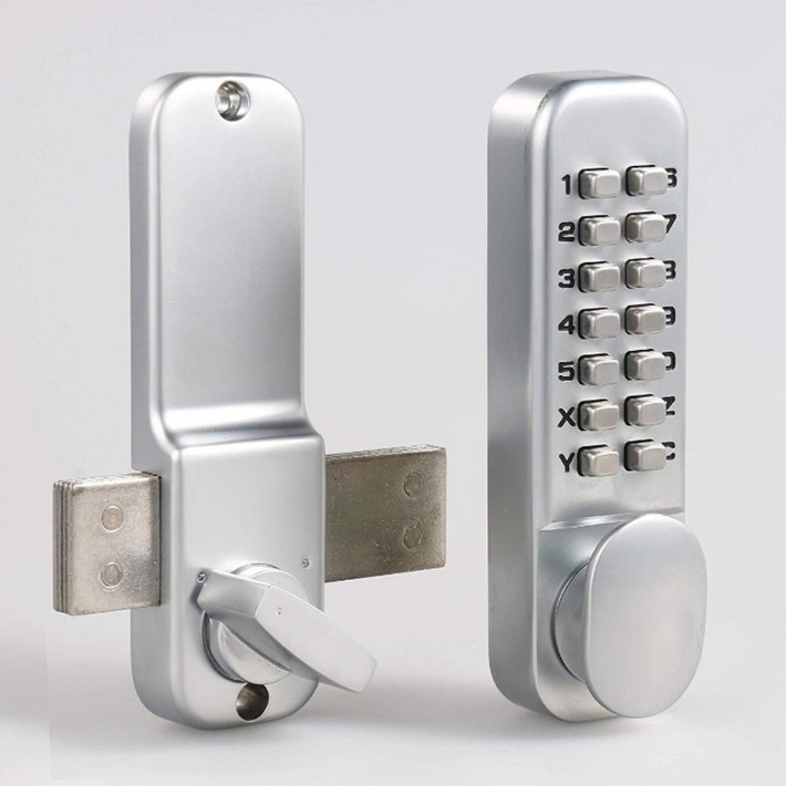 대문 도어락 기계식 도어락 철문 무전원 수동 번호키 자물쇠