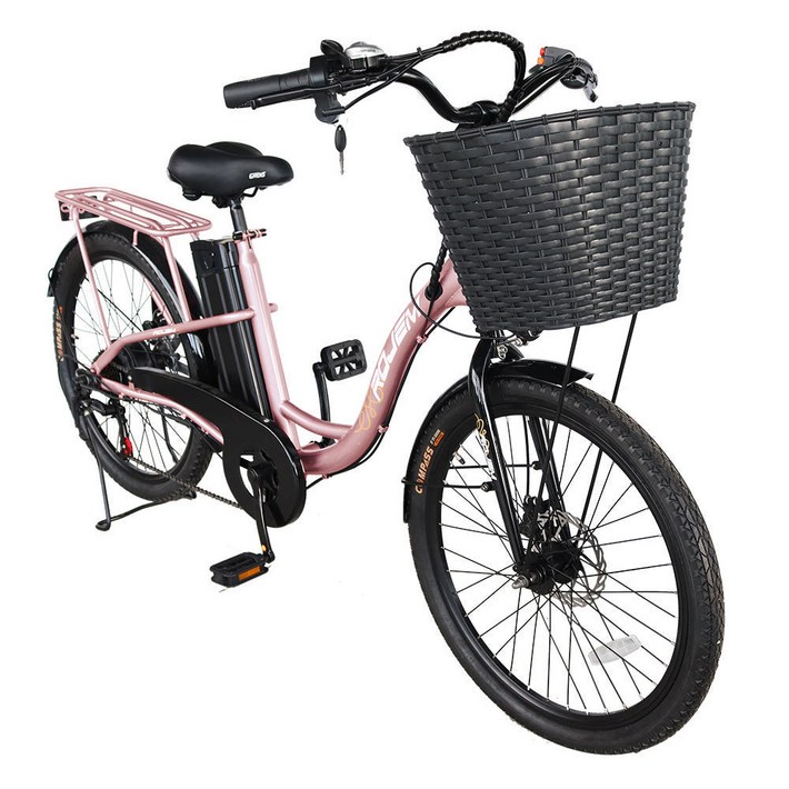 국내배송무료조립 전기자전거 로젬 24인치 7단 36V 13Ah 가성비 일상용 출퇴용 배달용전기자전거 지멘스자전거