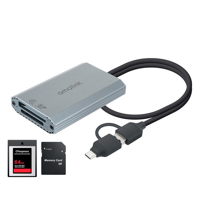 UHSII 초고속 10G 멀티 TYpe B CF SD 카드리더기 USB3.2 Gen2 C타입 메모리 리더기 키논 캐논 DSLR 디카