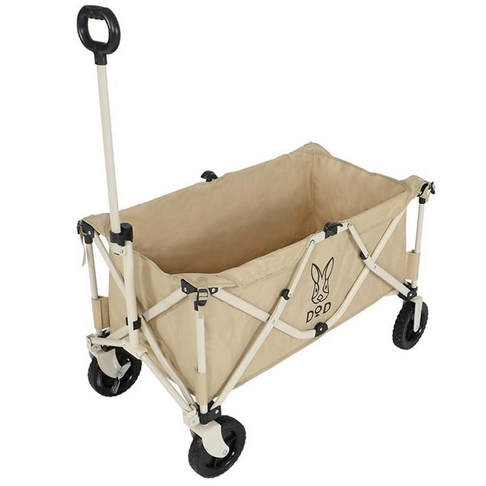 DOD디오디 야영 도구 을 한꺼번에 나르다 캐리어 웨건【최대 적재 중량 100kg용량 125L】C246BK