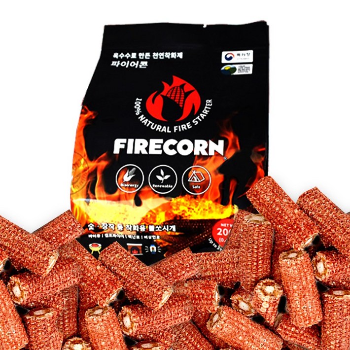 옥수수 착화제 장작 불쏘시개