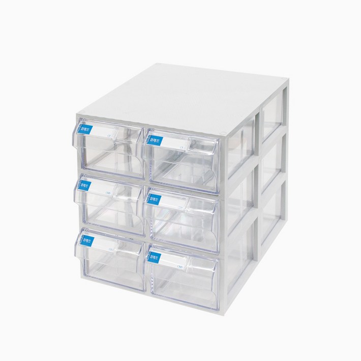 코메드 CMD602멀티박스 6칸 투명서랍장