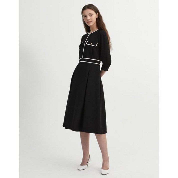 질스튜어트뉴욕 Classic Line Long Dress BLACK JSDR3D900BK 마감임박