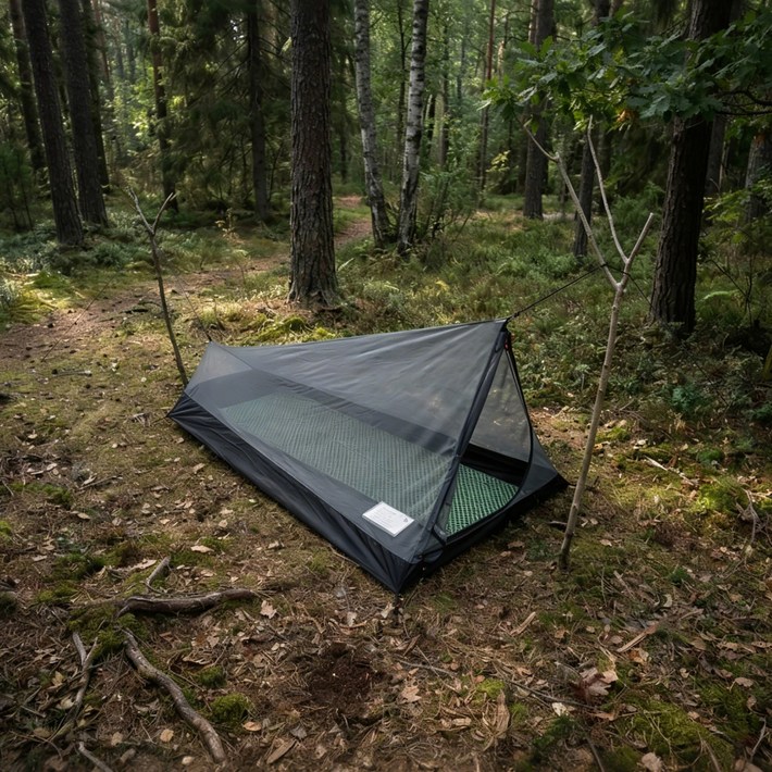 탑 랜더 초경량 메쉬 이너텐트 1인용 백패킹 텐트 트레킹폴 타프 호환 모기장 텐트 A Tower Mesh Tent