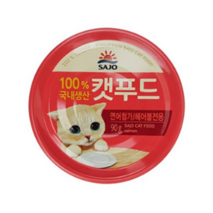 사조 로하이캣푸드 90g, 연어 헤어볼 혼합맛, 48개 사조 로하이캣푸드 90g, 연어 헤어볼 혼합맛, 48개