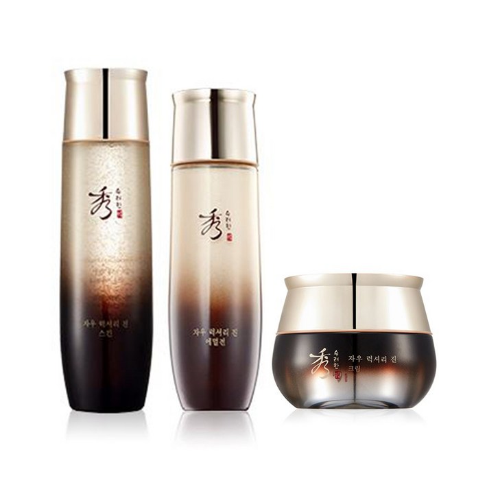 수려한 자우 럭셔리 진 3종세트 스킨에멀전크림, 1세트