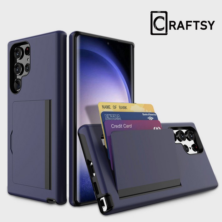 Craftsy 삼성 S21S22S23S24S25 시리즈 폰케이스 카드지갑 3장수납 케이스