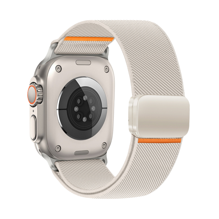 애플워치 호환 나일론 브레이드 스트랩 마그네틱 버클 4249464544mm, 스타라이트