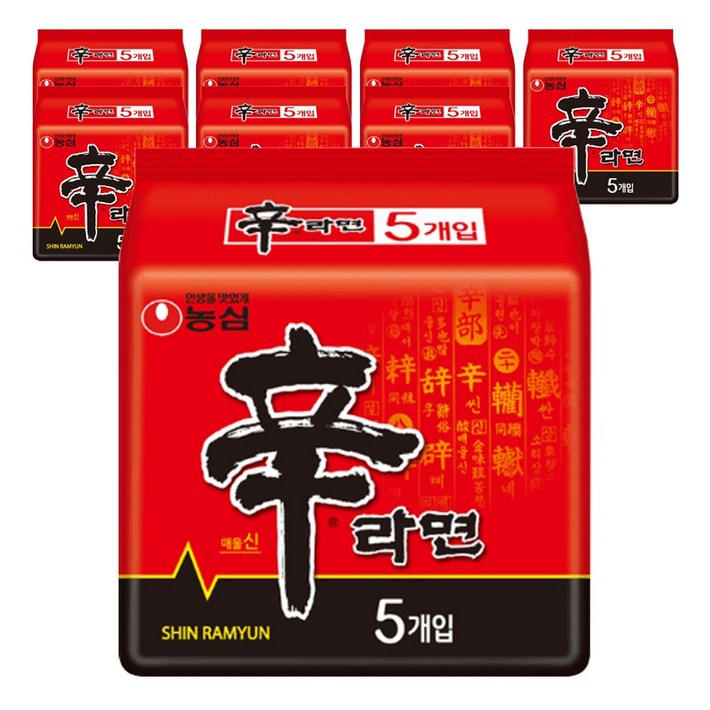 농심 신라면 멀티팩(5봉지) x 8팩 / 봉지라면