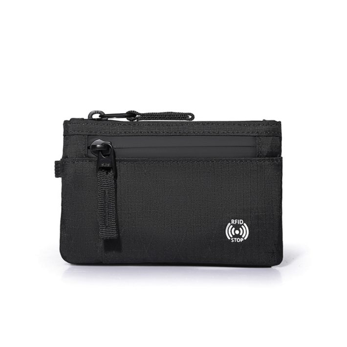룩제팅 RFID 차단 여행용 나일론 지갑