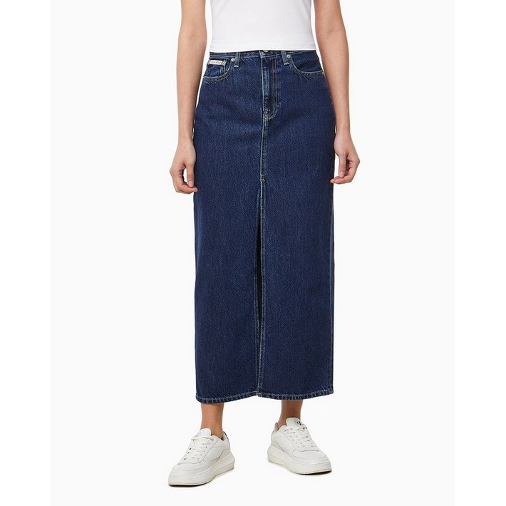 백화점 정품 캘빈클라인 진 여성 맥시 데님 스커트 J224531