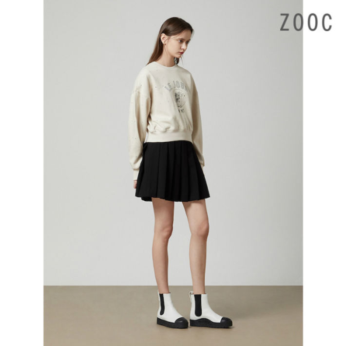 주크 ZOOC 비딩장식 크롭 맨투맨 LEZ234MSM008DH1169542