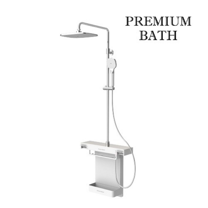 아메리칸스탠다드 하부선반 포함 선반형 레인샤워 심플 해바라기 수전 1100mm FC5788, 1개