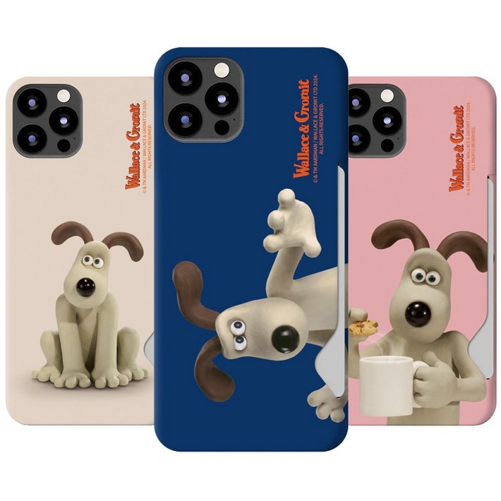 월레스와 그로밋 카드슬롯 하드 케이스 갤럭시 A23 버디2 A33 A53 A73