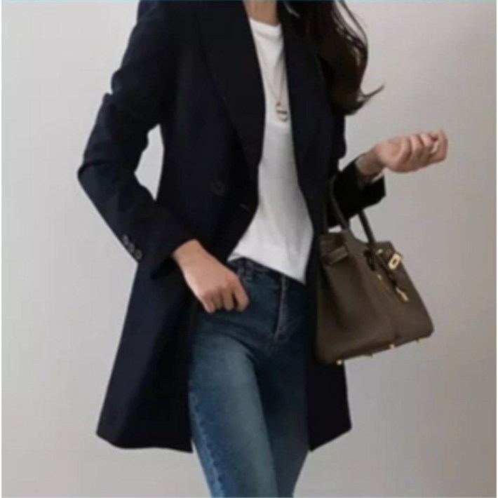 카이씨 세련된 봄 가을 캐주얼 정장 자켓 오피스 빅사이즈 여성용 면접 정장 자켓