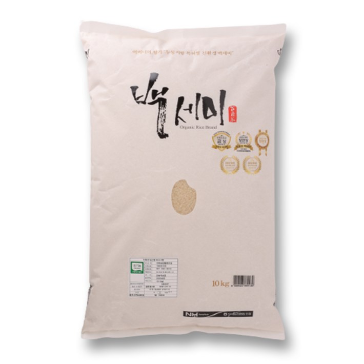 24년 햅쌀 유기농 누룽지향 백세미 쌀10kg 석곡농협 24년 햅쌀 유기농 누룽지향 백세미 쌀10kg 석곡농협