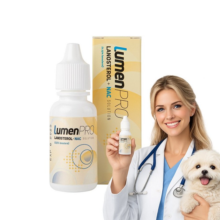 강아지 눈 영양제 백내장 관리 FDA 안전성 입증 성분 미국 직배송 루멘프로, 1개, 10ml