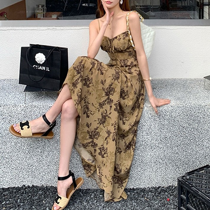 대박난박양 모카 로즈 롱원피스