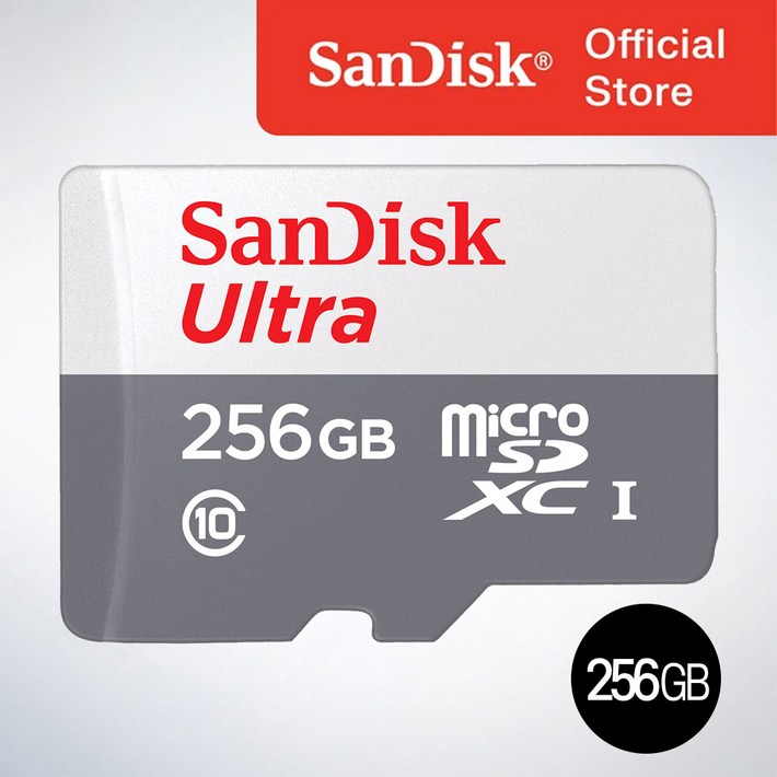 샌디스크코리아 공식인증정품 마이크로 SD카드 SDXC ULTRA 울트라 QUNR 256GB