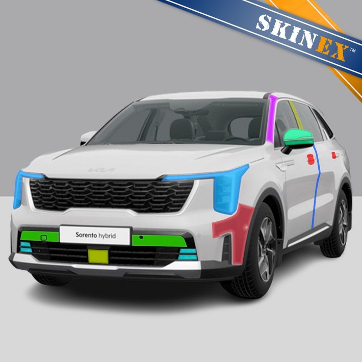 스킨엑스 쏘렌토 MQ4 페이스리프트 외장필수패키지C PPF 차량보호필름, 1개, 쏘렌토 MQ4 페이스리프트