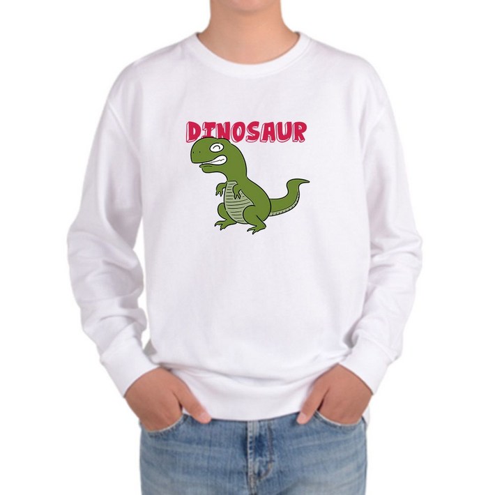 와이제이의 맨투맨 전사이즈 다이노사우르스 공룡 파충류 디자인 enc21202IC