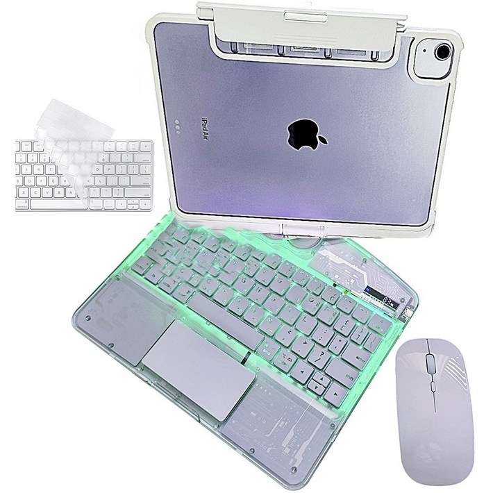 iFace 아이패드 호환 투명 한글매직키보드 케이스 Air 45세대10.9 Air M2M3 11인치 Pro 1234세대 11인치, 투명 화이트, 1개 iFace 아이패드 호환 투명 한글매직키보드 케이스 Air 45세대10.9 Air M2M3 11인치 Pro 1234세대 11인치, 투명 화이트, 1개