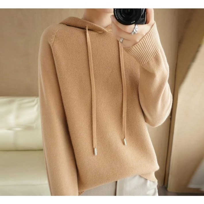 써니핏 데일리 후드니트 S2006