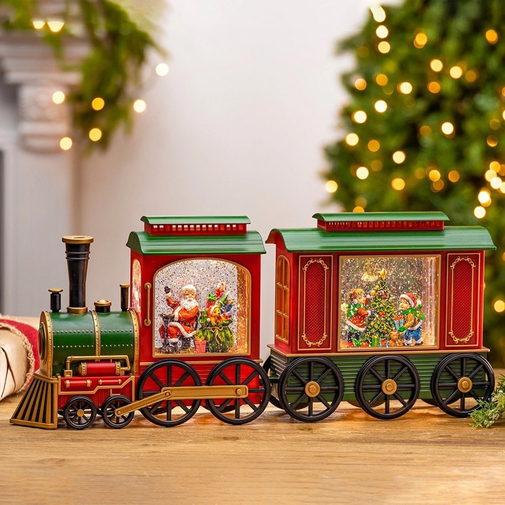 코스트코 크리스마스 워터 글로브 기차 장식 선물