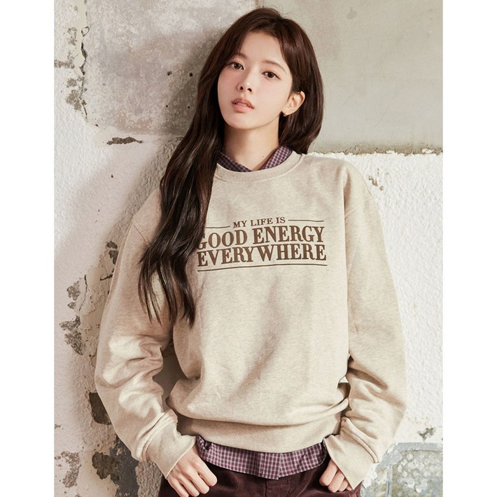 지오다노 노정의 여자 테리 기모 맨투맨 굿에너지 9컬러 05325930