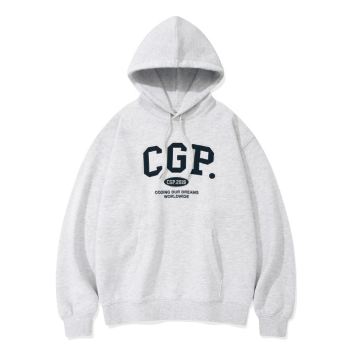 CGP 아치 로고 후드티라이트그레이
