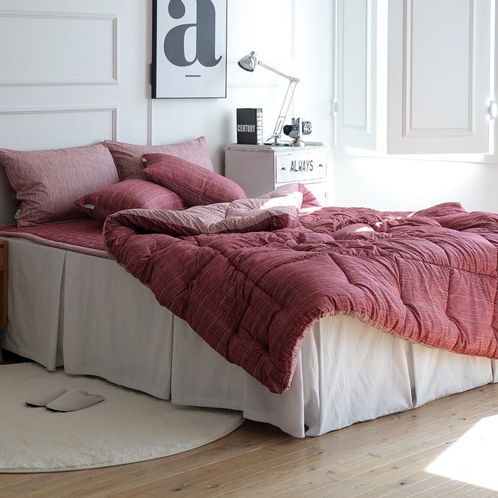 레오나 사계절 아일렌 세미 차렵이불 패드세트