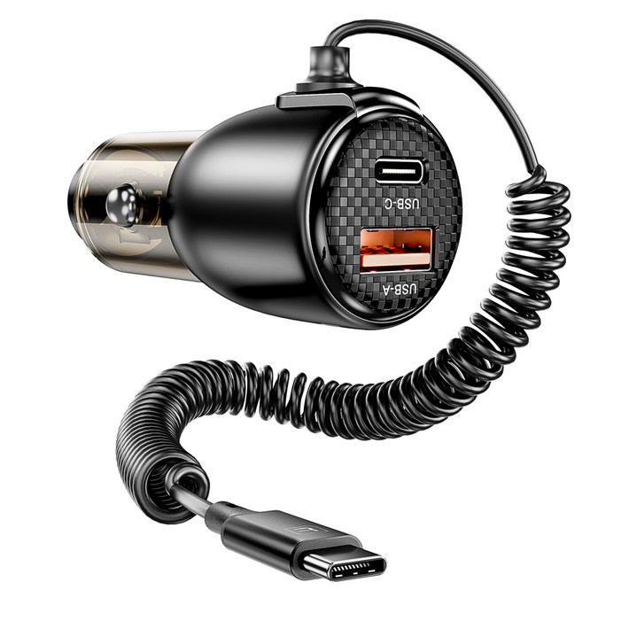 Toocki 110W PD3.0QC3.0TypeC 3 in 1 제2대 반투명 초고속 차량용 충전기 Toocki 110W PD3.0QC3.0TypeC 3 in 1 제2대 반투명 초고속 차량용 충전기