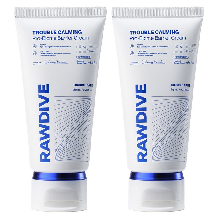 로다이브 여드름 유산균 장벽 크림, 2개, 80g