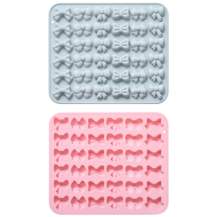 이홈베이킹 실리콘몰드 6종리본36개 색상 랜덤발송1개