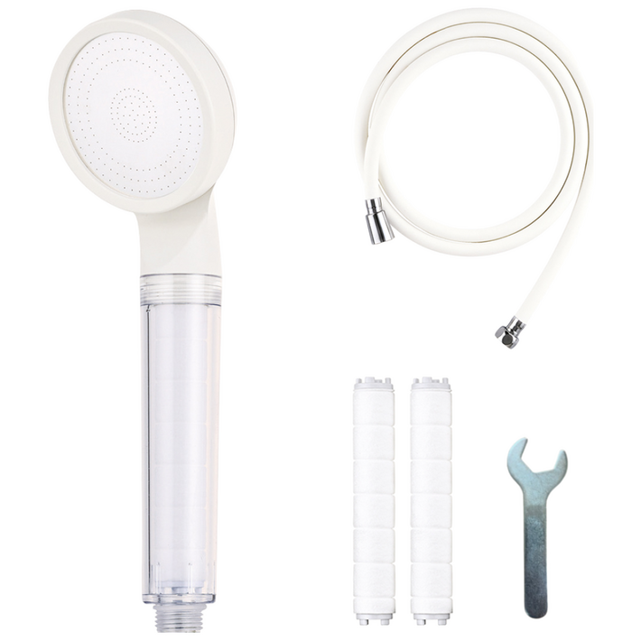 바스럽 국산 파스텔톤 필터 샤워기세트 3M 컬러 필터샤워기PVC 샤워호스필터 2p스패너, 크림, 1개